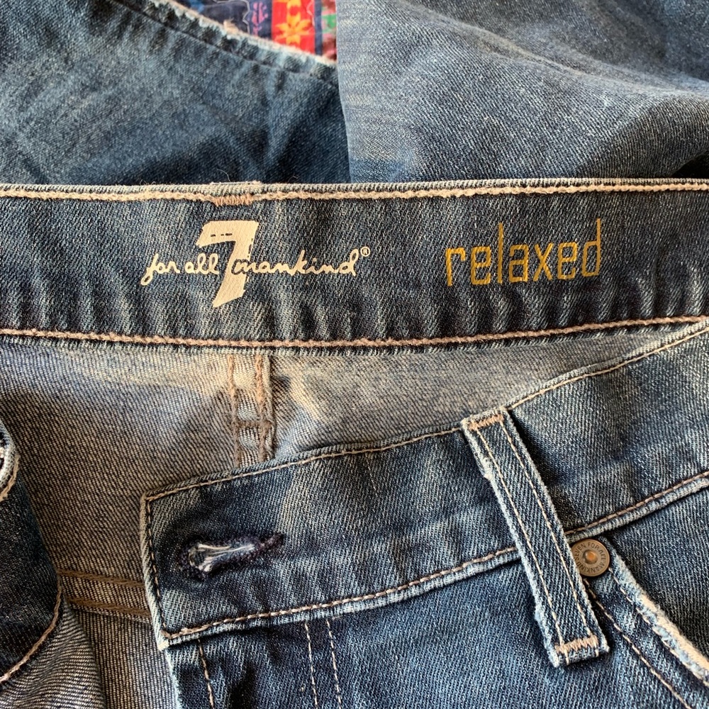 EUC 7for All Man Kind Mens Jeans relaxed 36x28 1/2